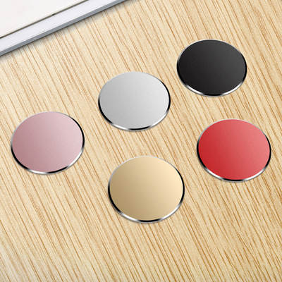 Iron sheet custom aluminum alloy magnetic film CD grain magnetic car phone holder patch frosted suction cup magnetic film