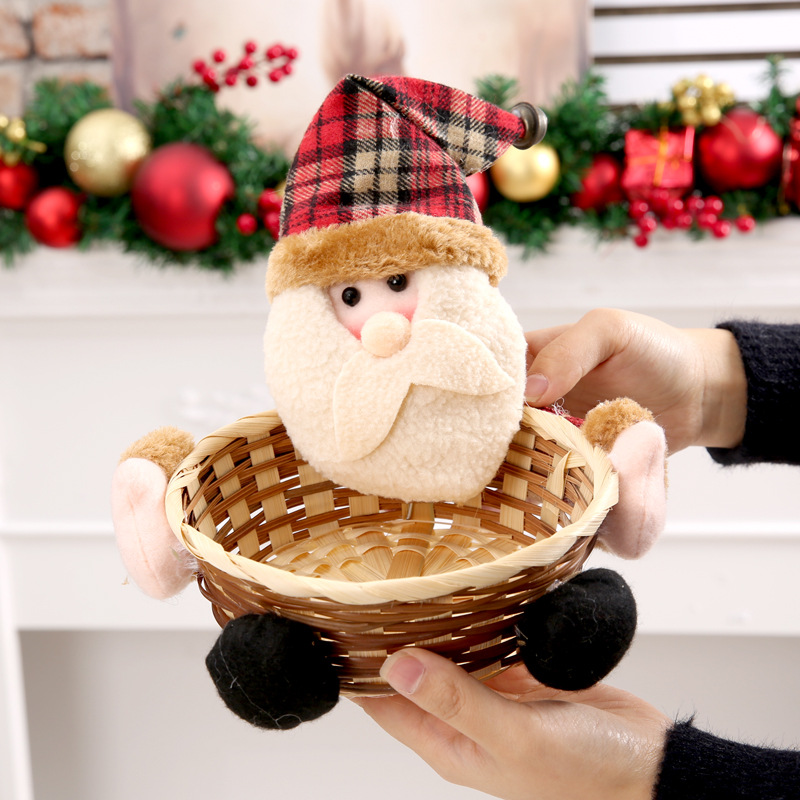 Christmas Decoration Candy Basket Christmas Eve Apple Basket Children's Holiday Children's Holiday Dress Up Gifts