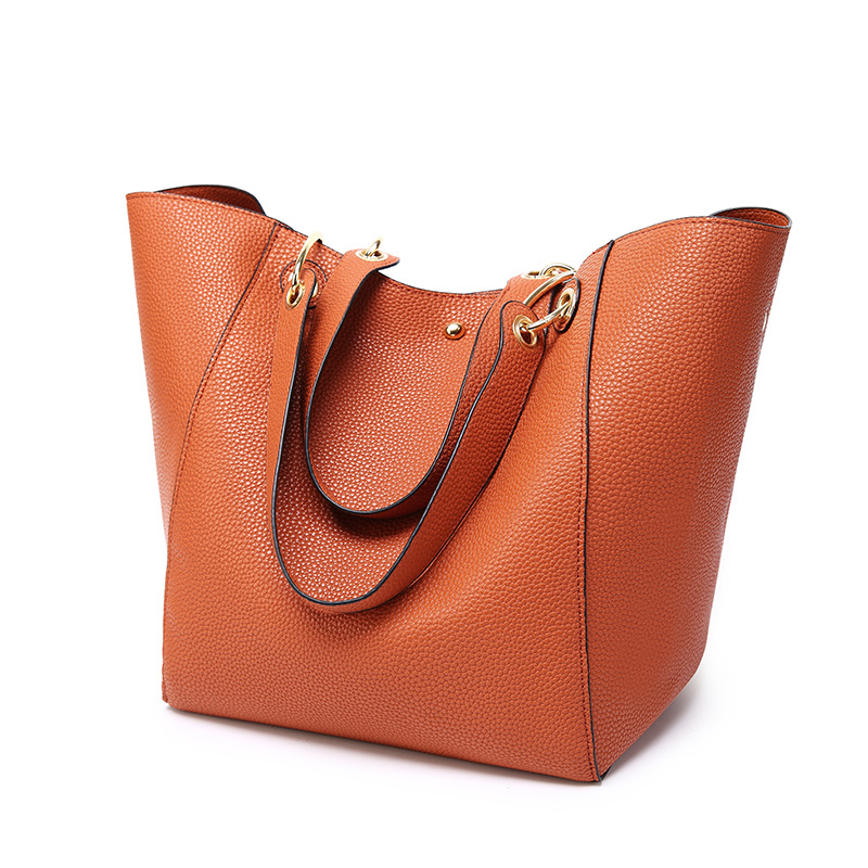 Straw Woven Bag Ins European and American Simple Woven Tote Bag Single Shoulder Portable Large Capacity Women's Bag Summer Holiday Beach Bag