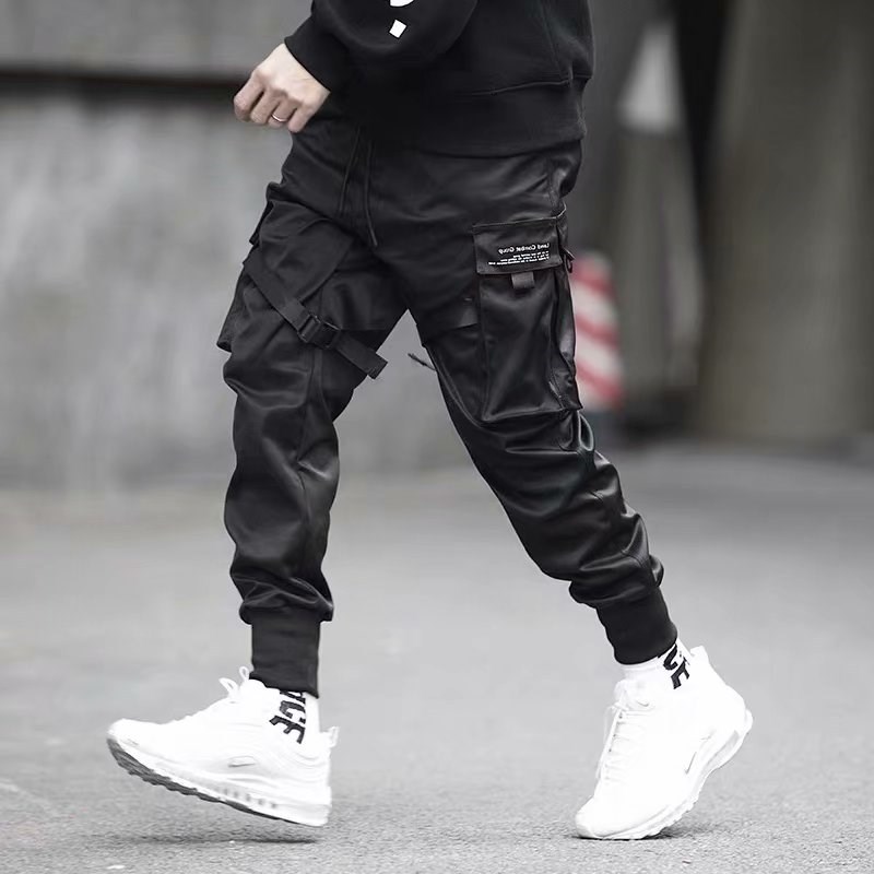 Hidden Ankle Pants Spring ins Super Hot Pants National Trendy Multi-Pocket Casual Loose Trendy Brand Crock Pants for Men