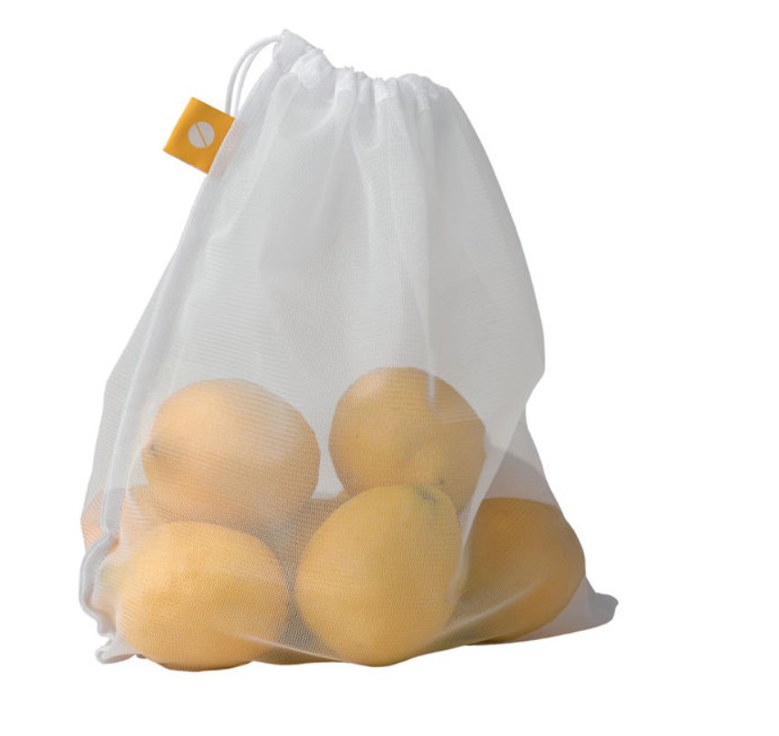 Buqi hot push fruit and vegetable drawstring mesh bag arc drawstring pocket can be added with external pressure line can be reinforced 5 sets