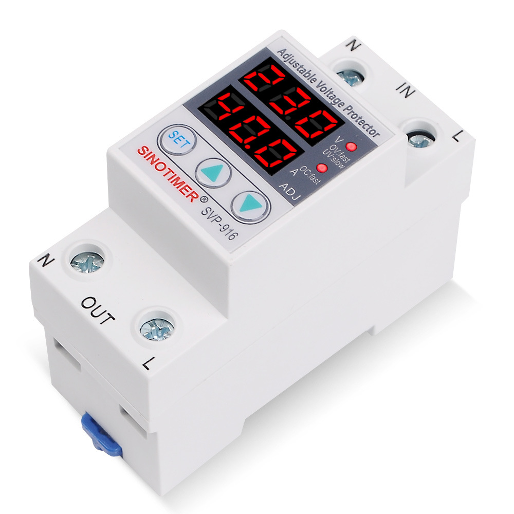 SVP-916 Adjustable multifunctional overcurrent and undervoltage limiting current protector Overcurrent and undervoltage delay reset protector