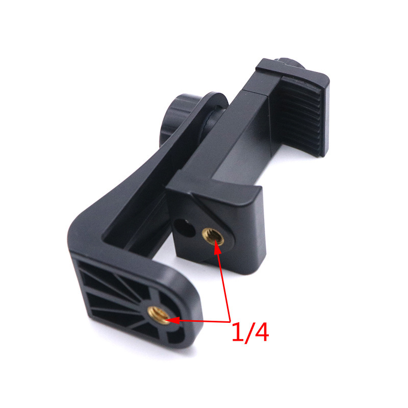 Live mobile phone clip tripod clip horizontal and vertical selfie stick fixed extra large universal triangle bracket rotation