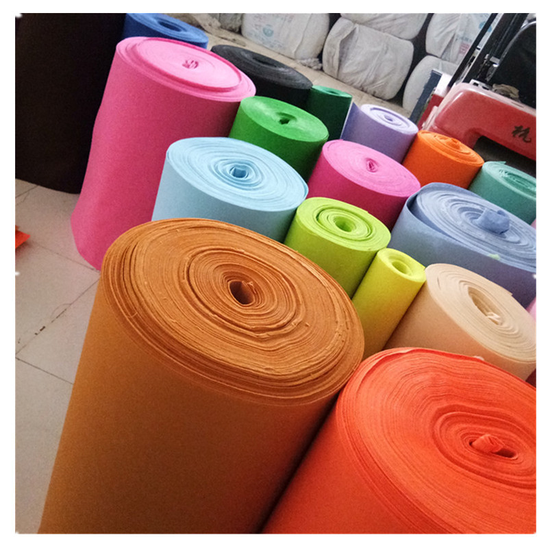 Non-woven cloth factory wholesale 1mm non-paper cloth kindergarten diy handmade cloth 20 color 40 color paper-cut felt non-woven cloth