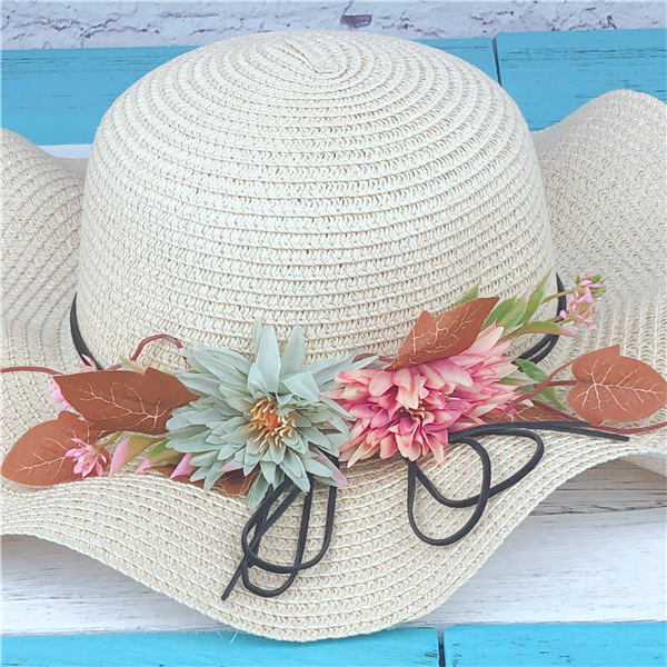 Summer Parent-Child Hat Children's Big-brimmed Straw Hat Sunscreen Sunshade Hat Beach Hat Seaside Travel All-match Casual Sun Hat