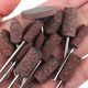 Sesame grinding head 3mm elastic sponge grinding head metal polishing wheel electric grinder accessories cylindrical bullet-shaped suit