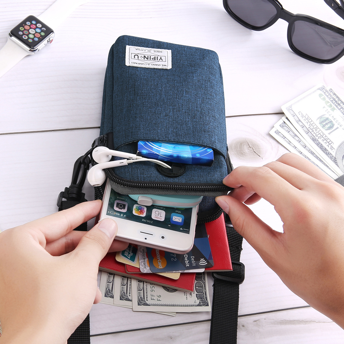 Weiqiang Mini Shoulder Bag Small Bag Multi-functional Universal Crossbody Mobile Phone Bag Women's Fashionable Korean-style Spot