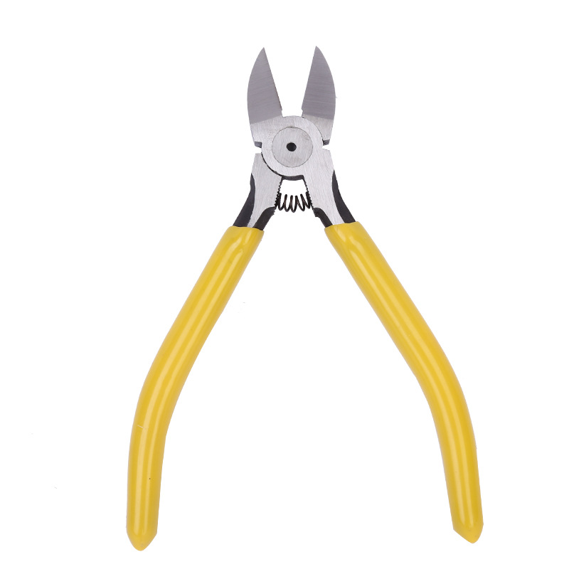 Factory wholesale 5.5 inch pliers 6 inch with spring 55# chrome vanadium steel pliers diagonal pliers 6 inch electronic scissors