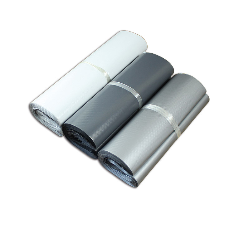 Thickened gray express bag white self-adhesive bag new material large plastic packing bag waterproof packaging bag wholesale