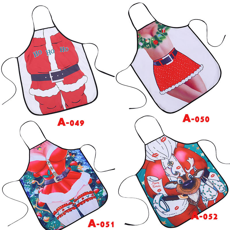Personality funny apron big chest jeans beauty apron foreign trade spot factory direct sales