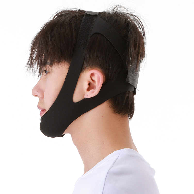 Spot Amazon Anti-opening Mouth Triangle Anti-snoring Belt Shut-up Device Adult Sleeping Nasal Snoring Device Diving Material Seat Belt