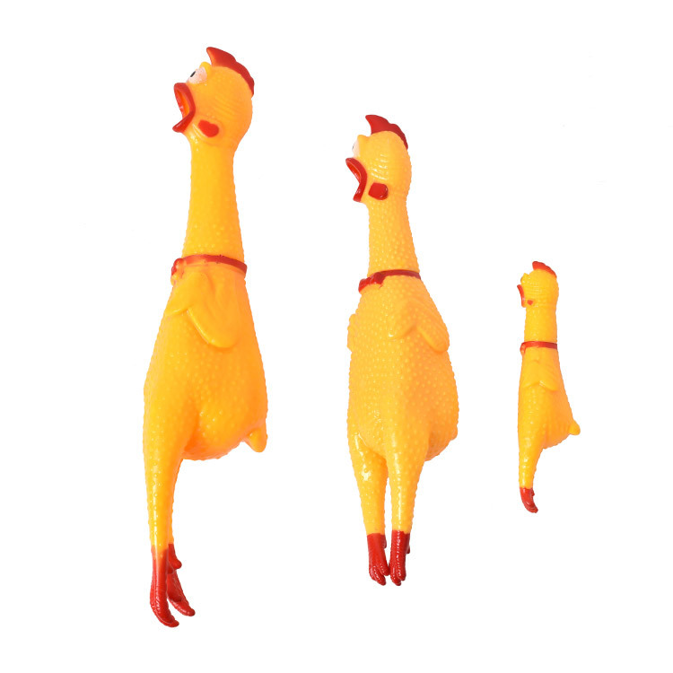 Factory direct pet toy dog barking chicken barking chicken grinding teeth vinyl chicken spot wholesale