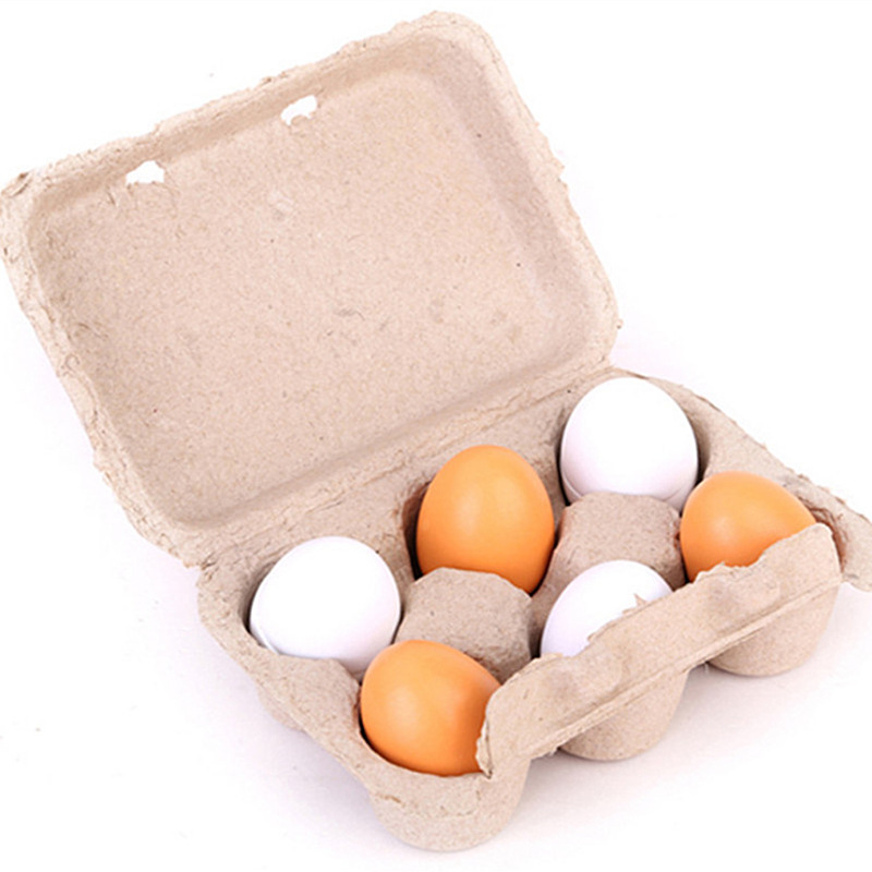 シミュレーション玩具卵鴨卵組6匹の箱入り児童ままごと木製玩具egg卸売りメーカー直販
