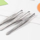 Factory Supply Stainless Steel Eyebrow Clip Beauty Makeup Oblique Eyebrow Pulling Tool Multifunctional Tweezers Makeup Eyebrow Clip