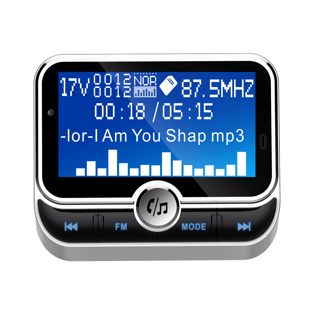 [With remote control + dot matrix screen] BC32 car Bluetooth mp3 player hands-free phone supports multiple languages