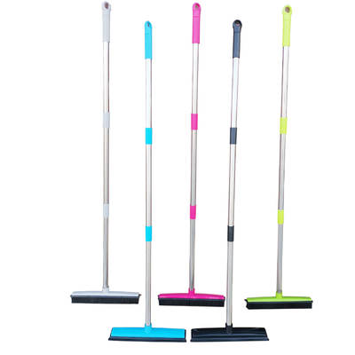 Three-section Rod Carpet Hair Removal Broom Scraping Dust-free Hand-washing Rubber Floor Brush Cleaning Dog Hair Wipe Window