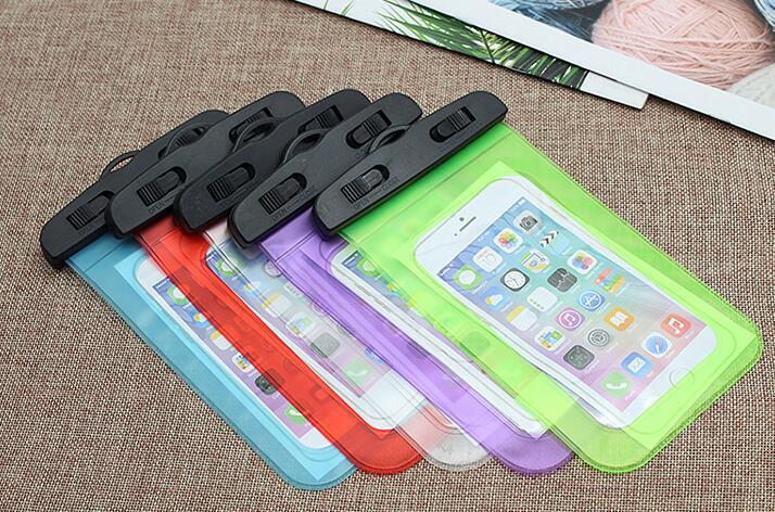 Factory wholesale mobile phone transparent waterproof bag PVC swimming drifting mobile phone bag diving waterproof case