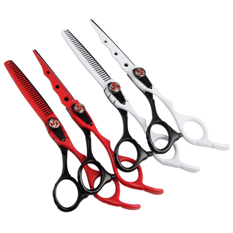 Scissors Barber scissors straight cut teeth scissors broken hair thinning hairdressing tools postage logo made of manufacturers supply