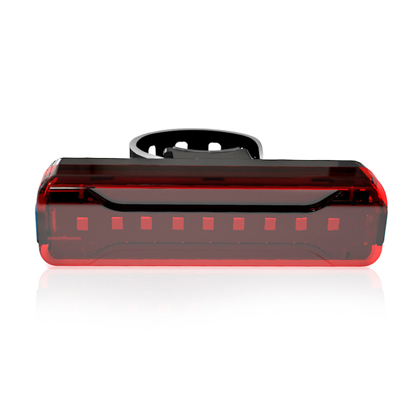 Bicycle taillight night rear warning light USB rechargeable mountain bike highlight burst flash riding equipment accessories