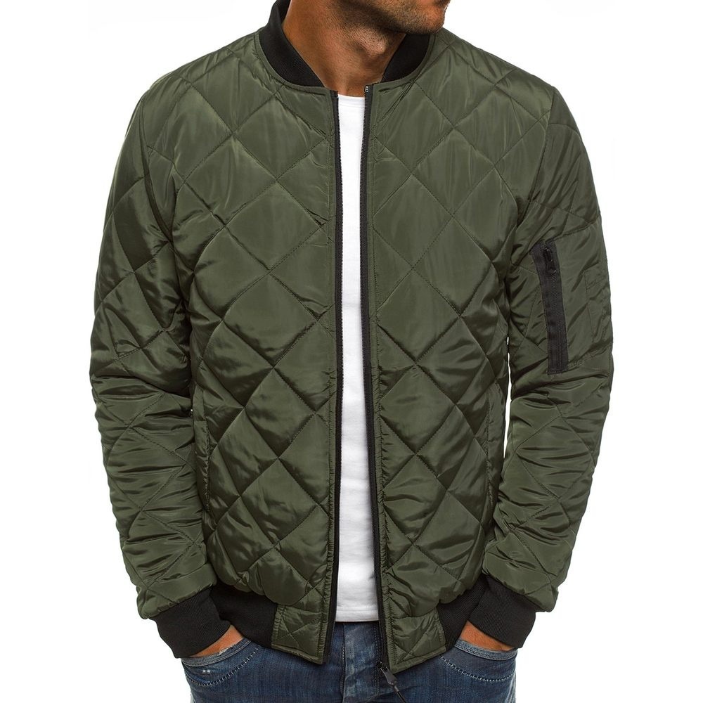 Cross-border 2019 autumn and winter new men's cotton-padded jacket youth stand collar color casual warm cotton jacket tide