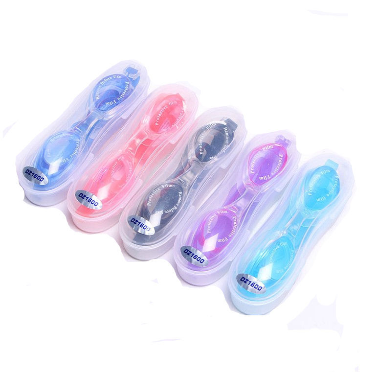 A6498 HD large frame waterproof anti-fog swimming equipment glasses men and women children swimming goggles earplugs