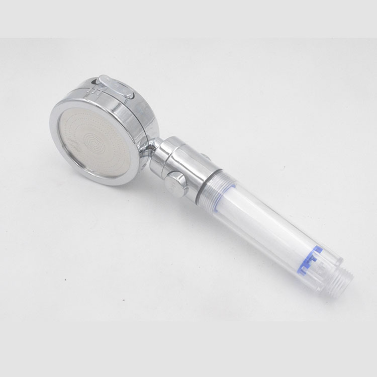 Negative ion booster multifunctional shower nozzle filter core removable and washable hand-held shower head for cross-border e-commerce