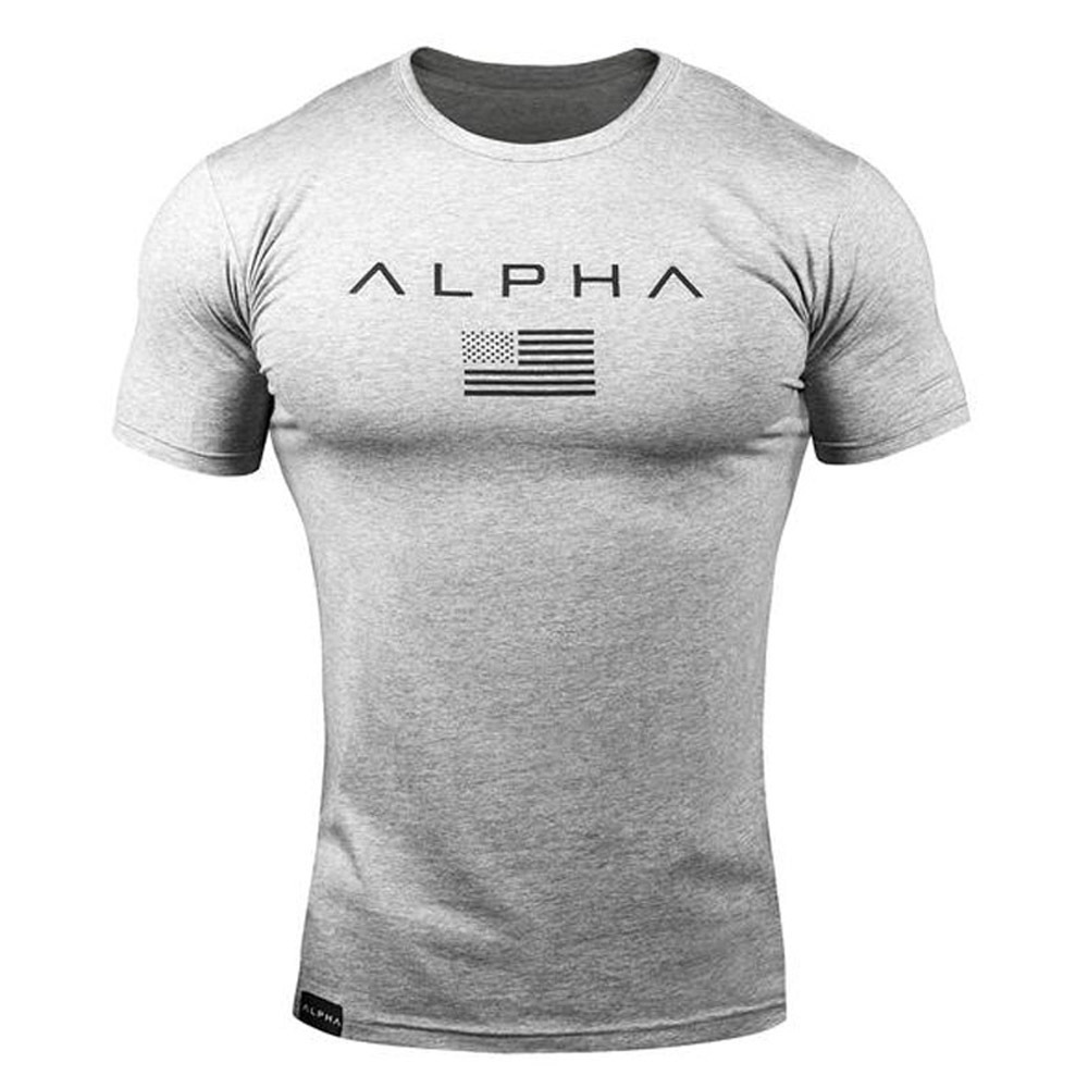 [Foreign Trade Wholesale Cross-border] Fitness Summer Men's Sports Leisure Running Training Short Sleeve T-shirt Southeast Asia