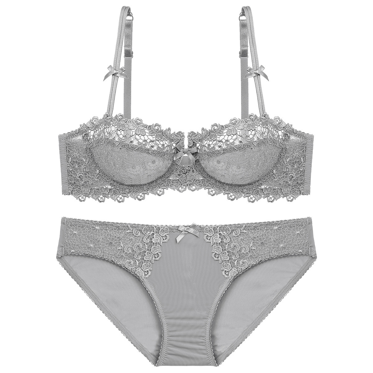 Reggiseno sexy in pizzo confortevole e trasparente sottile da donna, set di reggiseni intimi 9166_voghion.com
