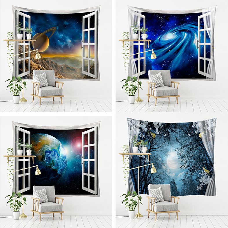 Cross-border direct supply outside the window Starry Sky series home bedroom decoration tapestry room background wall decoration cloth wall tapestry