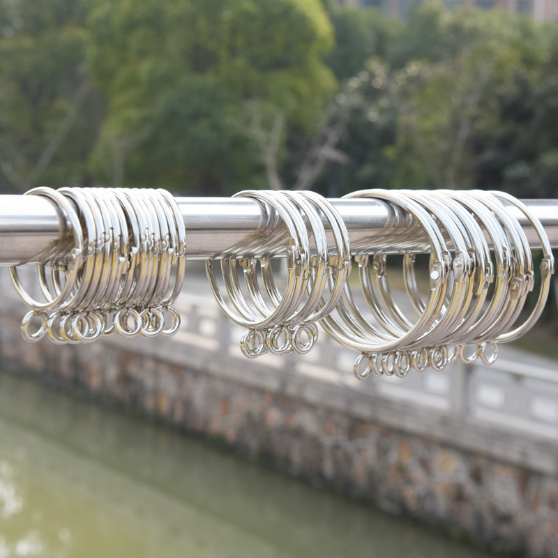 Wholesale clip ring open ring book ring curtain ring metal curtain ring open Roman ring Roman ring curtain accessories