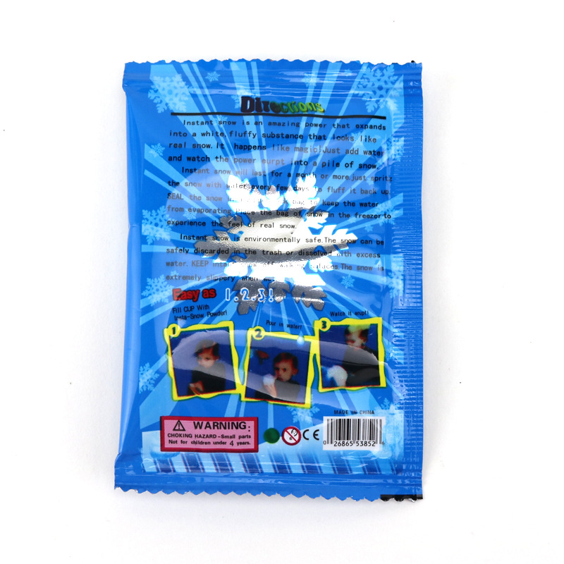 Bags of Artificial Snow Water Change Snow Add Water Expansion Fake Snow Snowflakes Not Glory Christmas Quality Snow Powder Children