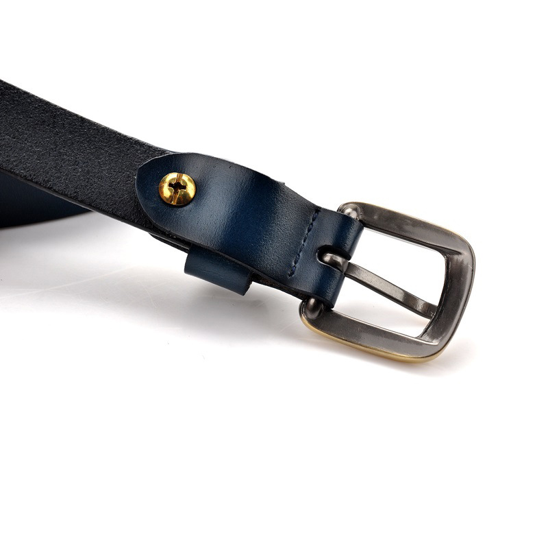 Vintage small belt girls leather thin belt ladies cowhide all-match decorative dress jeans with wholesale