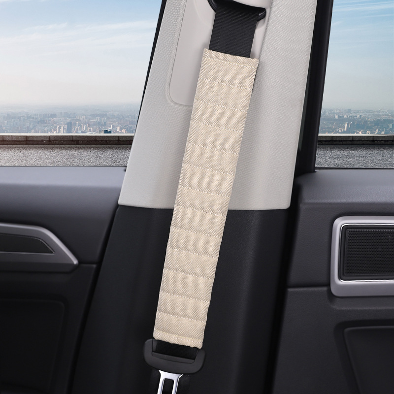Car Seat Belt Shoulder Cover Pair of Car Interior Supplies Decoration Set Longer Safety Belt Cover Universal Men