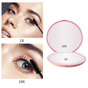 led makeup mirror led portable makeup mirror led makeup mirror light-filling mirror folding mirror 10 times magnification makeup mirror