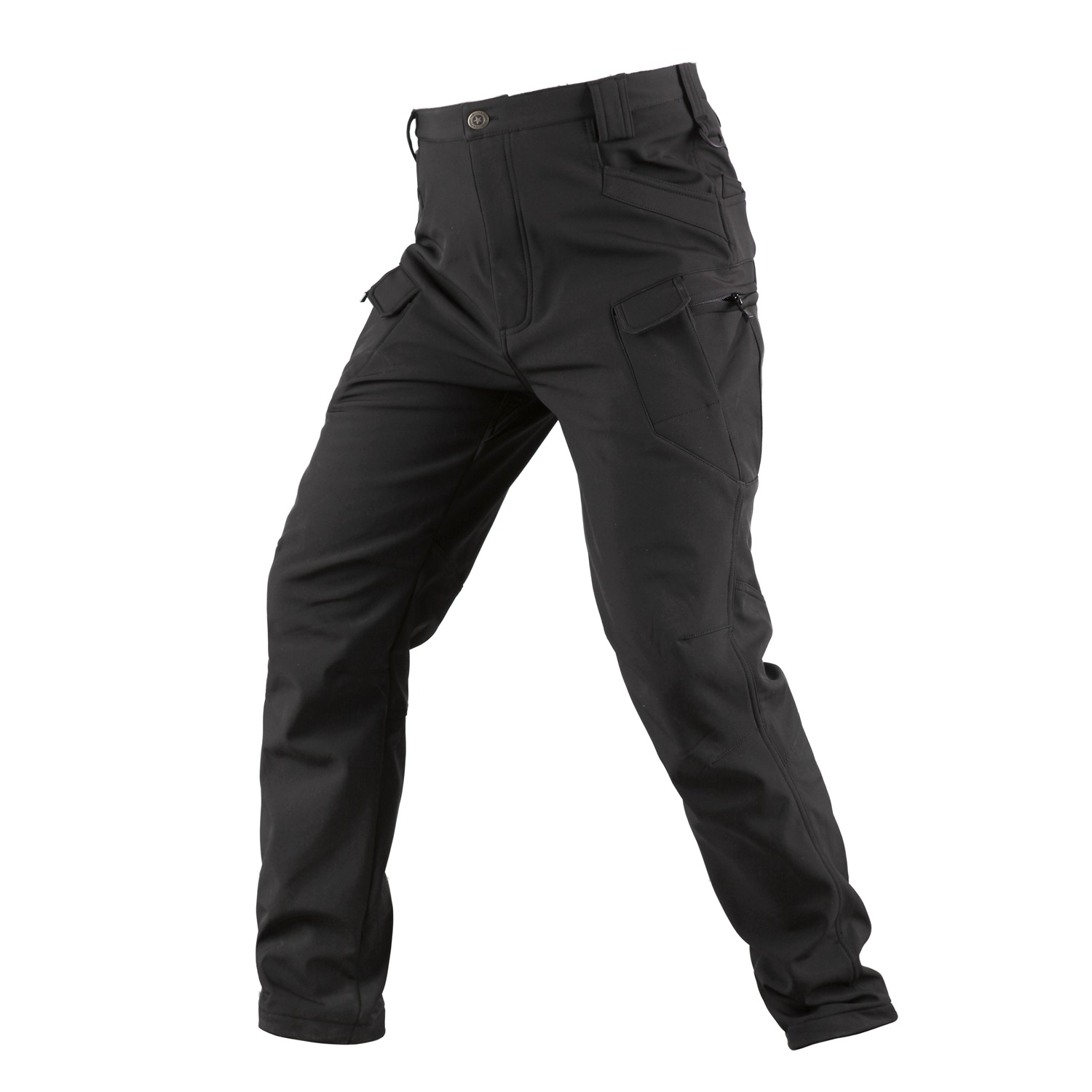 Factory direct sale soft shell camouflage charge pants plus velvet padded warm pants men's winter consul IX7 tactical pants