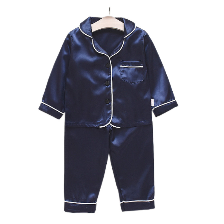CA41 Mufu Rui a generation of children 2023 autumn new suit long sleeve solid color pajamas suit home clothes