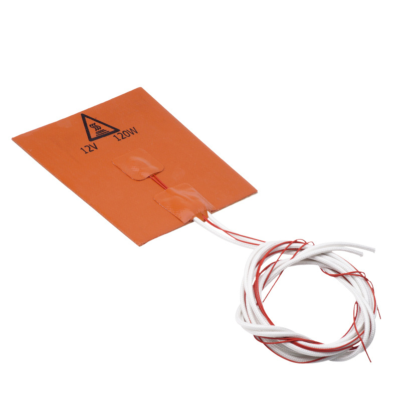 3D printer accessories 120x120mm12V120W rubber hot bed silicone heating pad heating plate with adhesive