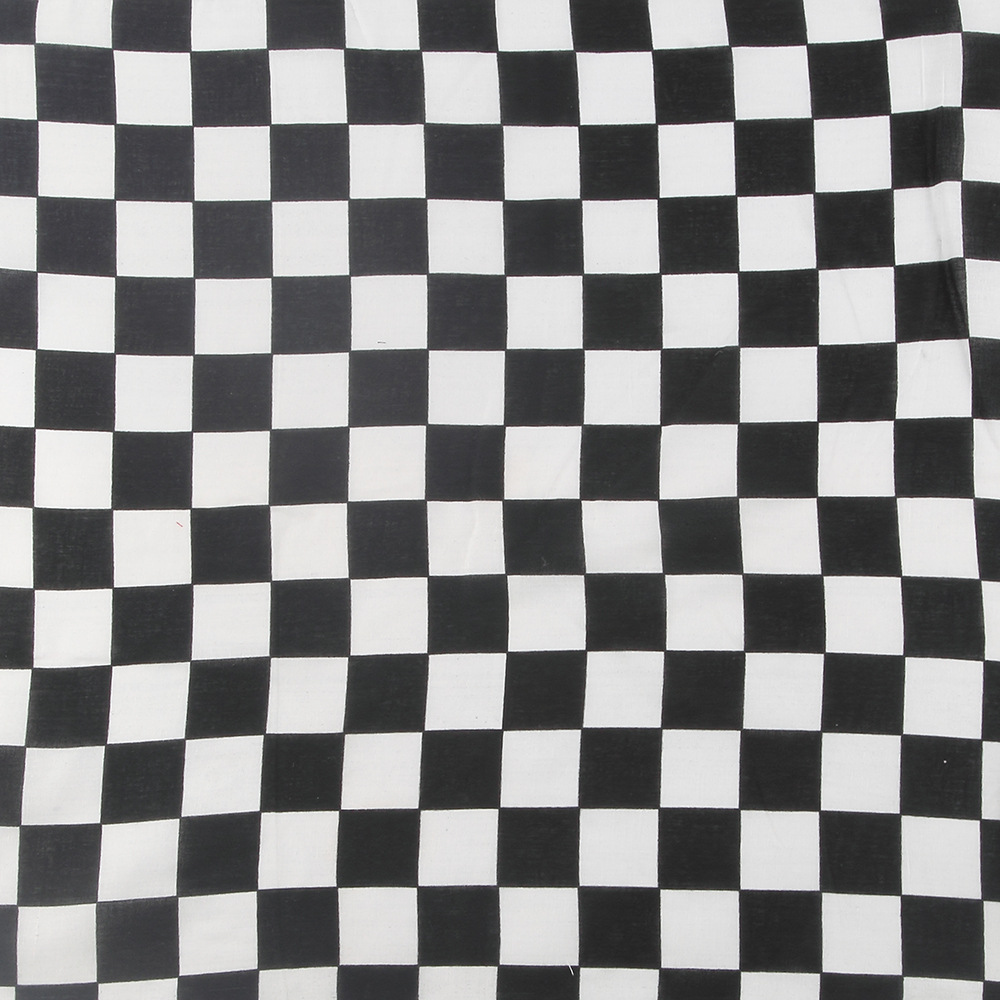 European and American fashion black and white red and blue size plaid series cotton sports square trend Joker bag scarf wholesale