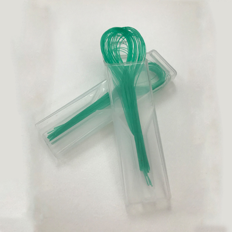 50 PCs boxed orthodontic dental floss guide thread needle dental floss through lead braces correction oral dental floss through lead
