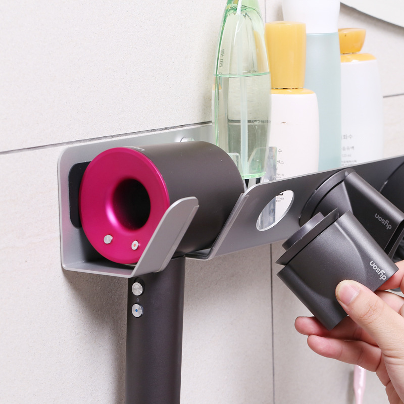 ダイソンのドライヤーの支柱はdysonの穴を開けない浴室のトイレの収納棚の専用の壁のハンガーを適用します。|undefined