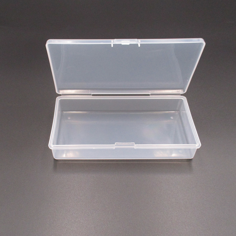 Rectangular Transparent Plastic Lock Buckle Box Fishing Gear Jewelry Parts Screw Hardware Tools Storage Finishing Box