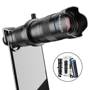 APEXEL All Metal 28 Times Concert HD Single Tube External Binocular Telescope Universal Tele Phone Lens
