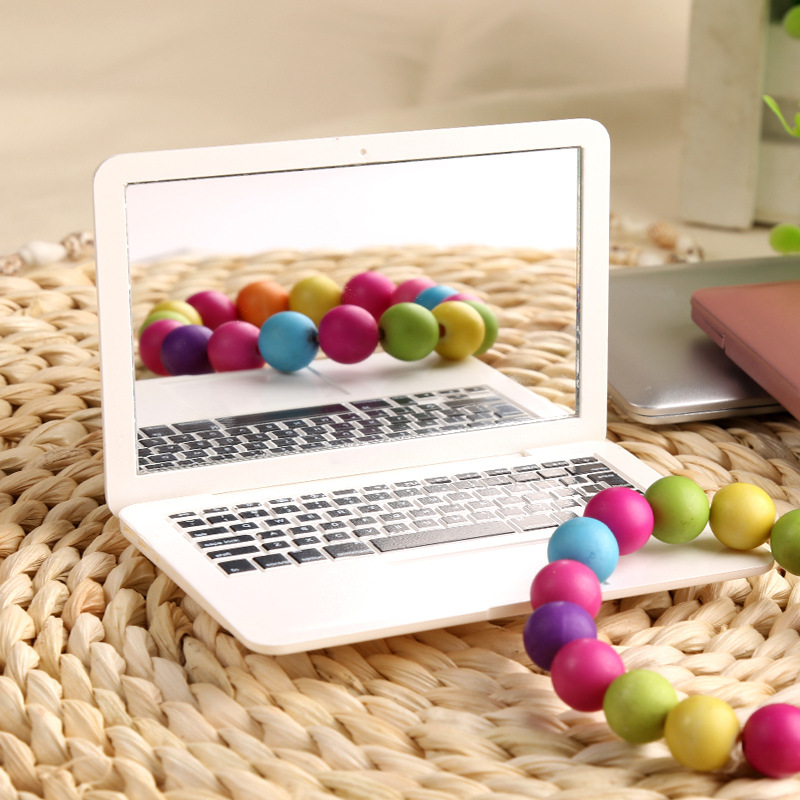 Simulation laptop styling makeup mirror personality portable mini makeup mirror air mirror