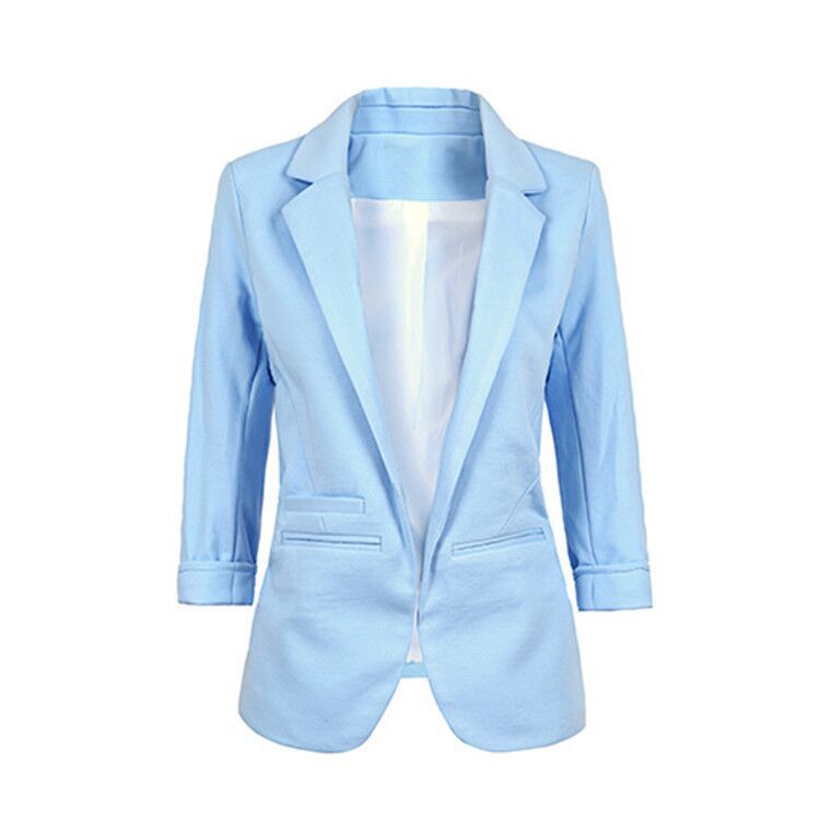 2023 Amazon ebay candy color seven-piece sleeved small suit suit suit suit suit casual jacket female