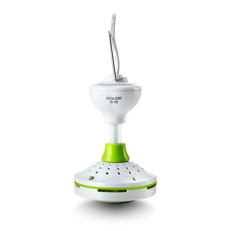 Zhonglian speed regulating small ceiling fan mini electric fan breeze low noise student dormitory mosquito net fan household hanging fan