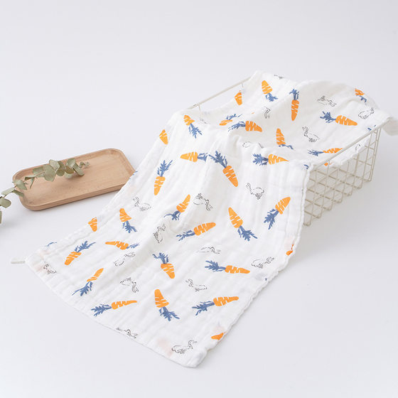 Baby small bath towel 35*75 cotton big towel baby bath towel bubble cotton gauze children's towel mother and baby manufacturers