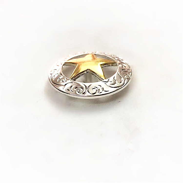 29mm五角星財布ボタンdiy復古革皮芸ドルボタンキーホルダーコイン装飾ボタン|undefined