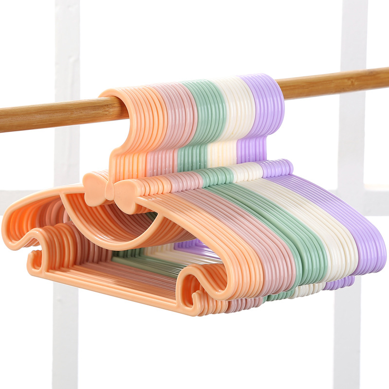 Children's Clothes Rack Baby Baby Hanger Children's Clothes Rack Cartoon Clothes Rack Plastic Anti-slip Clothes Rack Clothes Brace