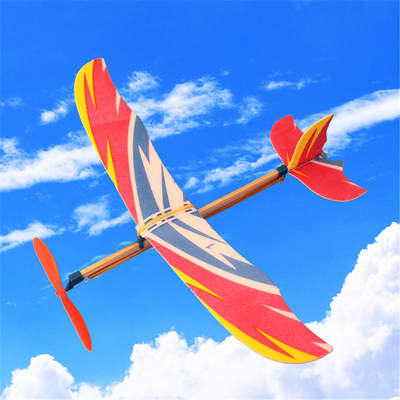 New rubber band powered aircraft model aircraft model biplane rubber band powered aircraft manufacturers wholesale