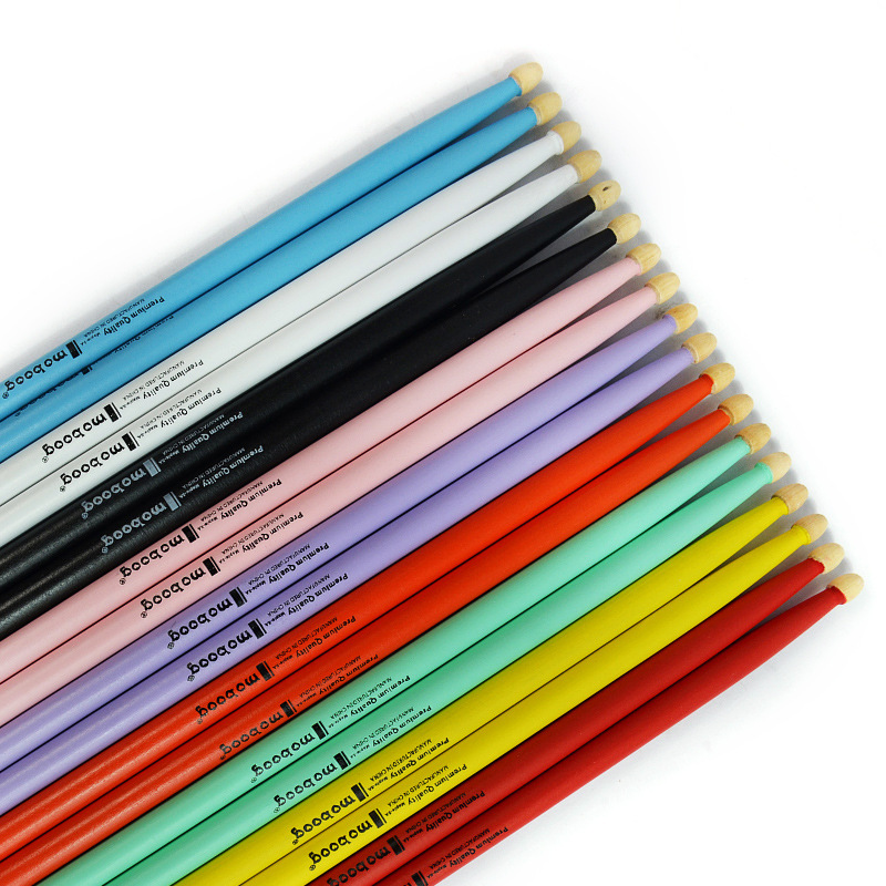Maple Birch Drum Stick Барабанная установка Барабан Color Drum Stick 5A 7A малый барабан электронный барабан тренировочный барабанщик барабанная палка дети